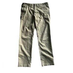 Eddie Bauer Men's Classic Flex Wrinkle-Resistant Sport Chinos-Saddle-Size 34X34